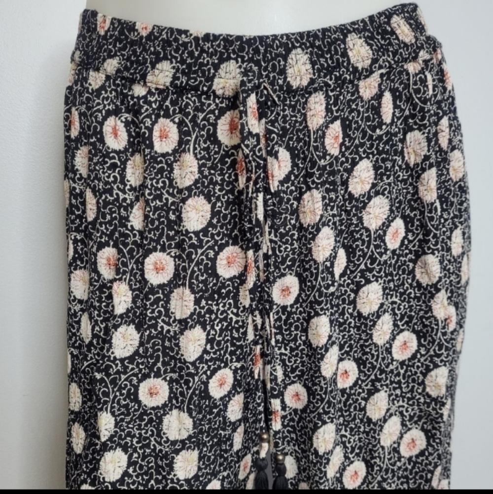Angie Flare Ruffle BOHO Pants Size Large - Picture 4 of 9